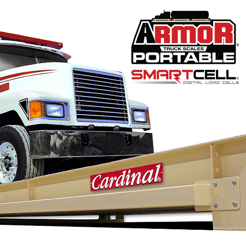 Typical portable truck scale for rent